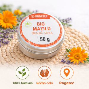 BIO ognjičevo mazilo s sivko 50g